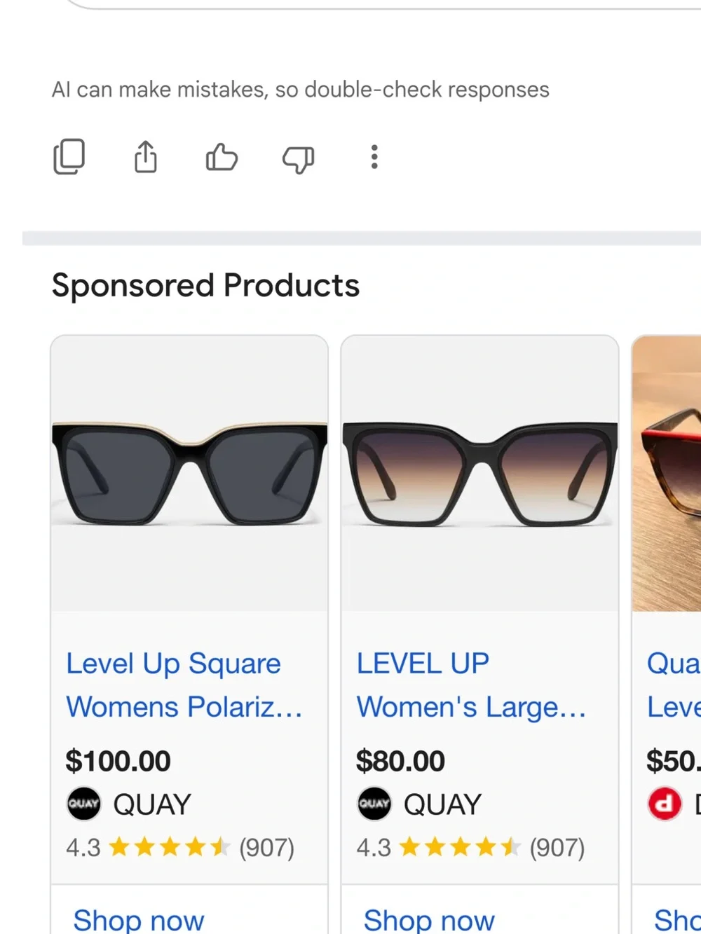 Quay Australia Oversized Square Sunglasses - Tortoiseshell with Red Trim